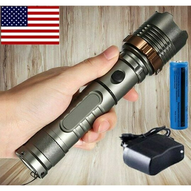 Details about / High Powered 900000LM T6 LED Flashlight Torch Tactical Military Work Light Zoom